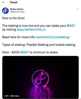 Battle Infinity Blockchain Game Offers 25% Staking APY - Time to Buy?