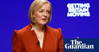Liz Truss says she wants ‘growth, growth and growth’ in protest-hit speech