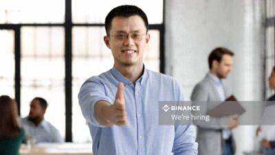 Binance is hiring. Targeting 8,000 by end of year, says CEO Changpeng Zhao