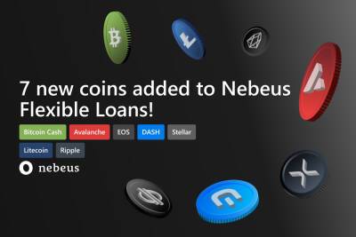 More than Bitcoin: 7 New Altcoins Added To Nebeus Crypto-Backed Loans
