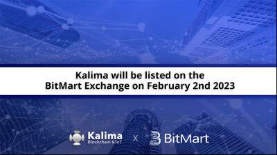 Kalima Blockchain, an established Blockchain for Enterprise and IoT, KLX to be listed on BitMart February 2nd 2023