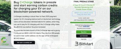 C+Charge Secures Major Partnership to Enter Korean Electric Vehicle Market – Presale Ends in 6 Days, $3.25m Raised